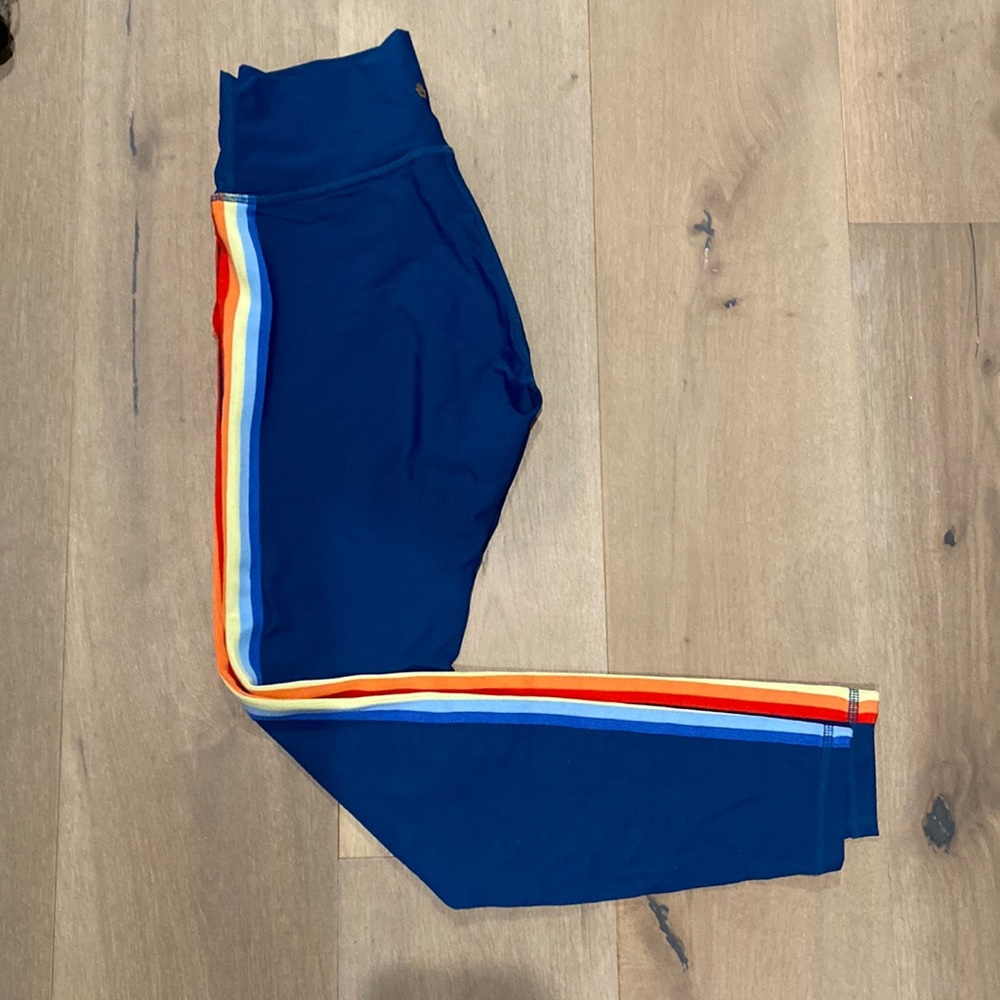 Spiritual gangster rainbow side leggings. S